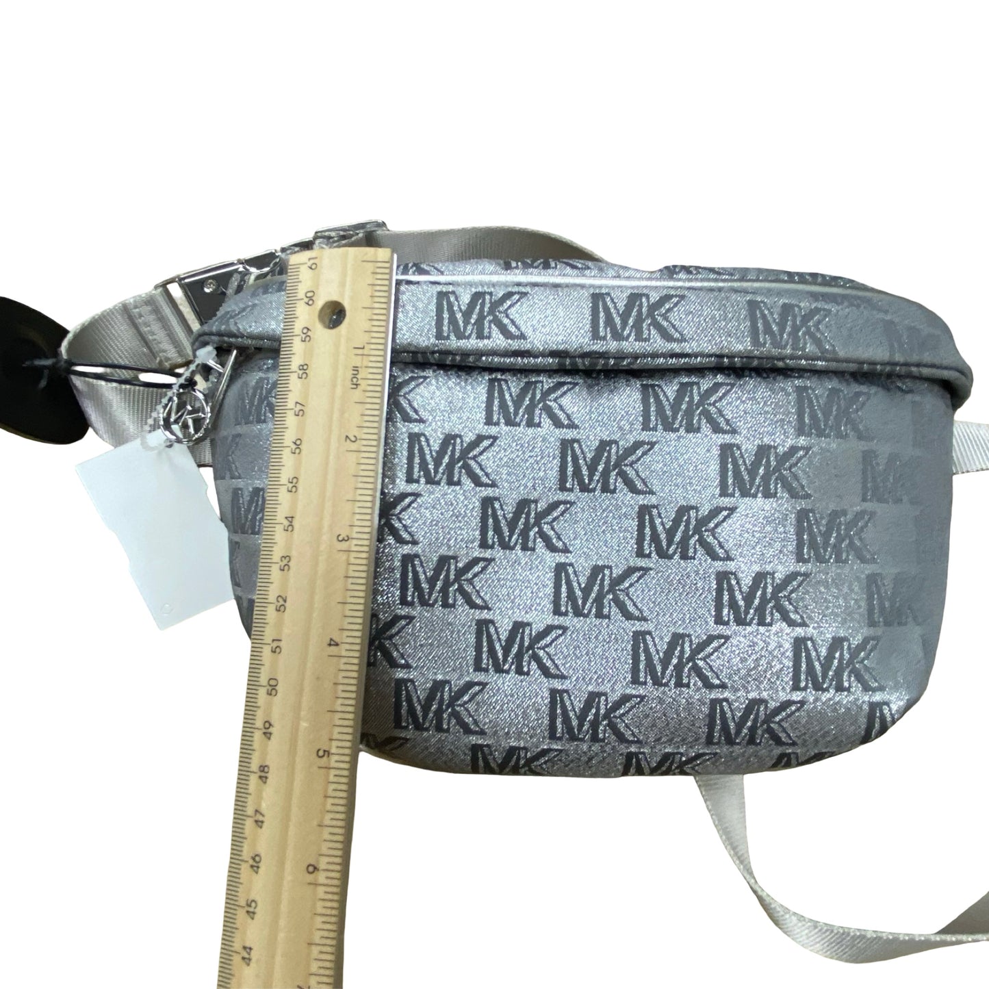 Belt Bag Designer By Michael Kors In Silver, Size:Small