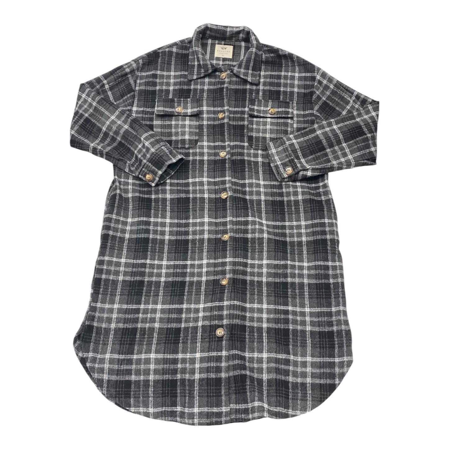 Jacket Shirt By Cmc In Plaid Pattern, Size:Xl