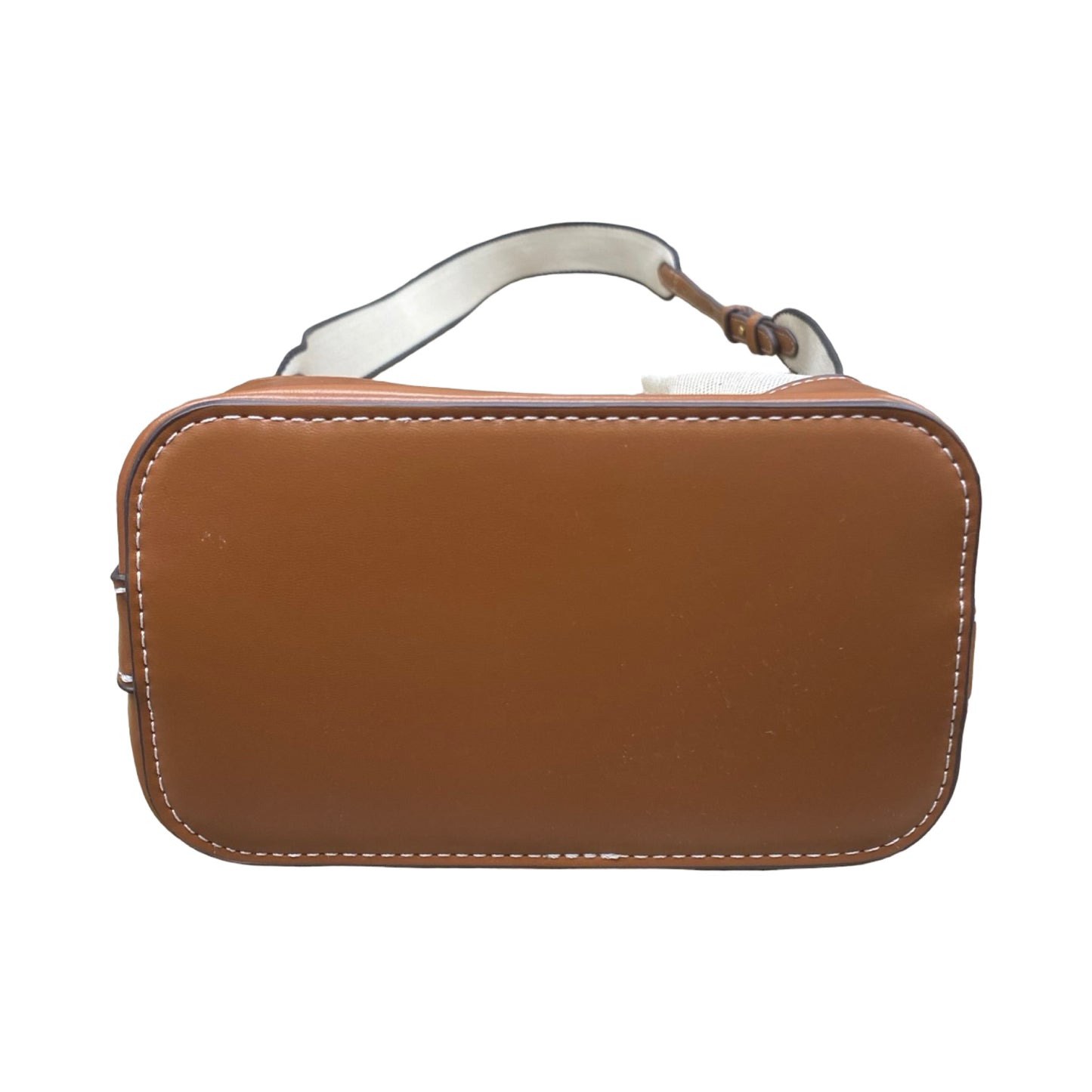 Handbag By Zara In Brown & Cream, Size:Medium