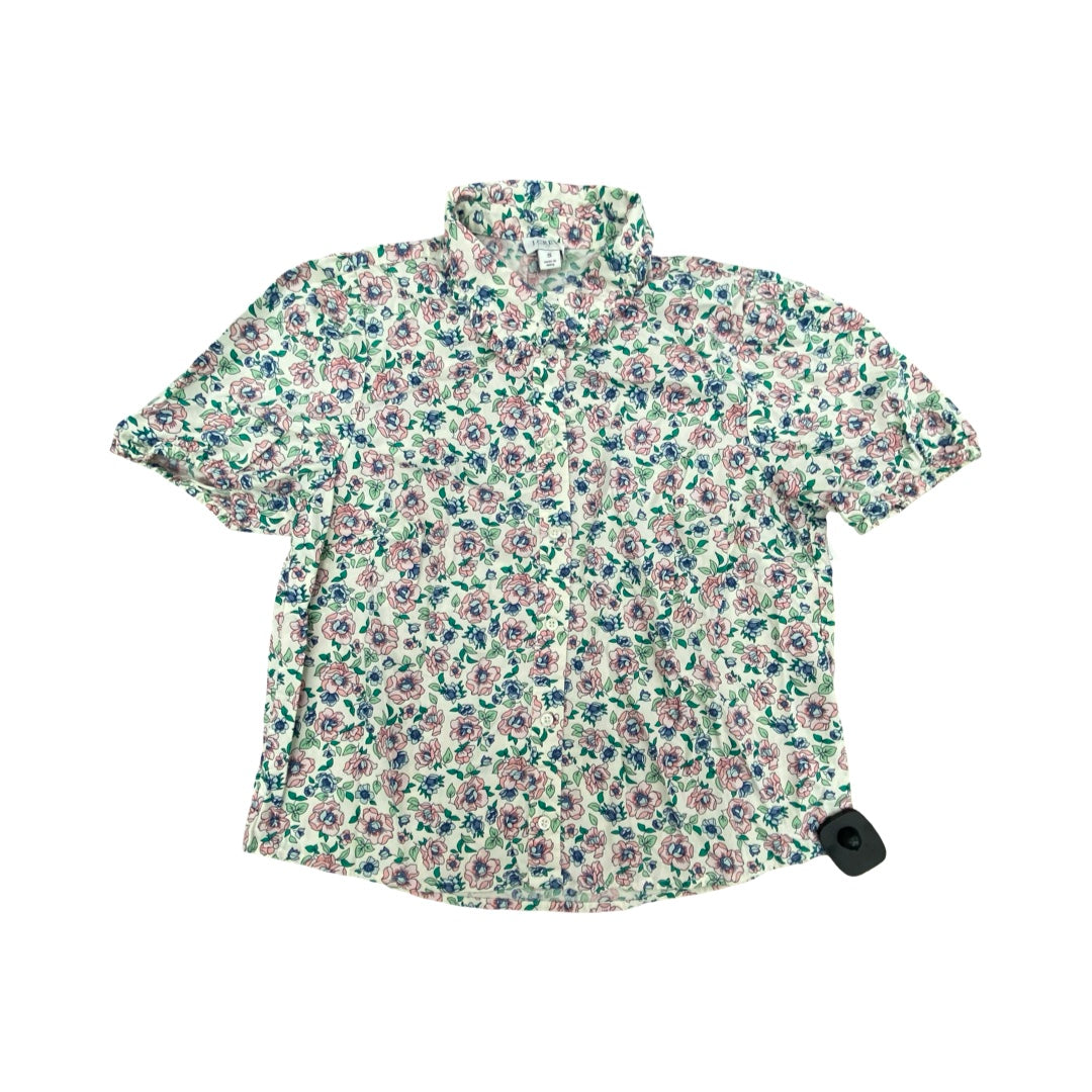 Top Ss By J. Crew In Floral Print, Size:S