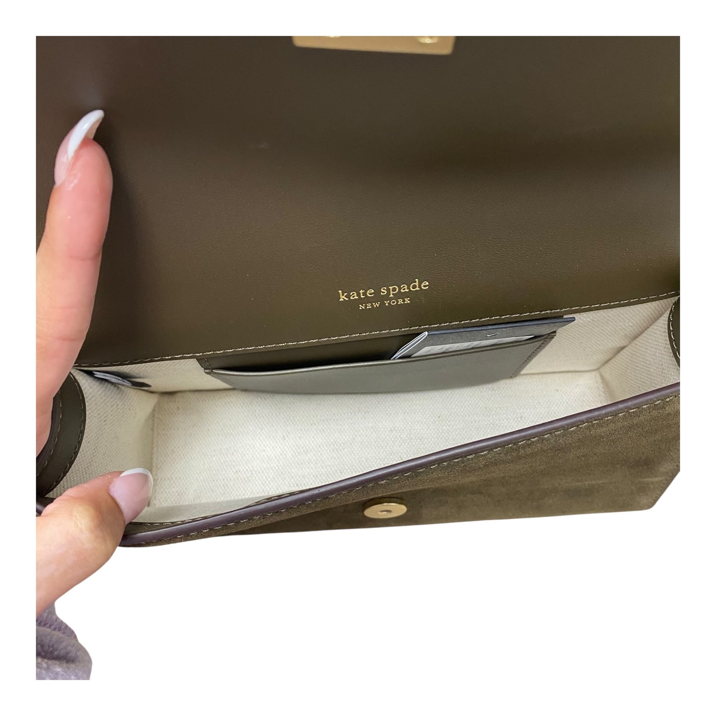 Handbag Designer By Kate Spade In Green, Size:Small