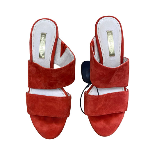 Shoes Heels Block By Louise Et Cie In Red, Size:5
