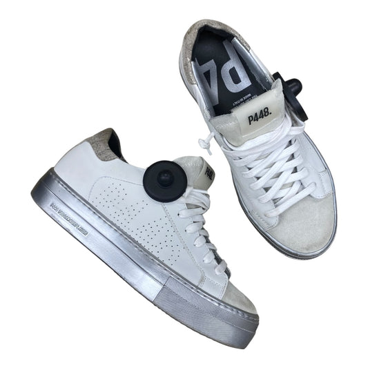 Shoes Sneakers By P448 In Grey & White, Size:7.5