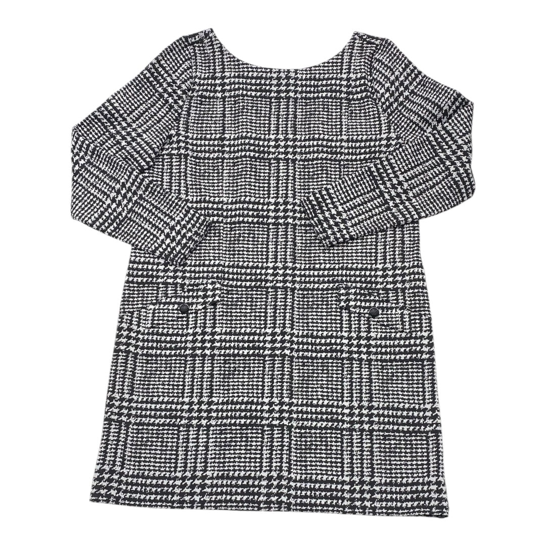 Dress Casual Midi By Loft In Black & White, Size:10
