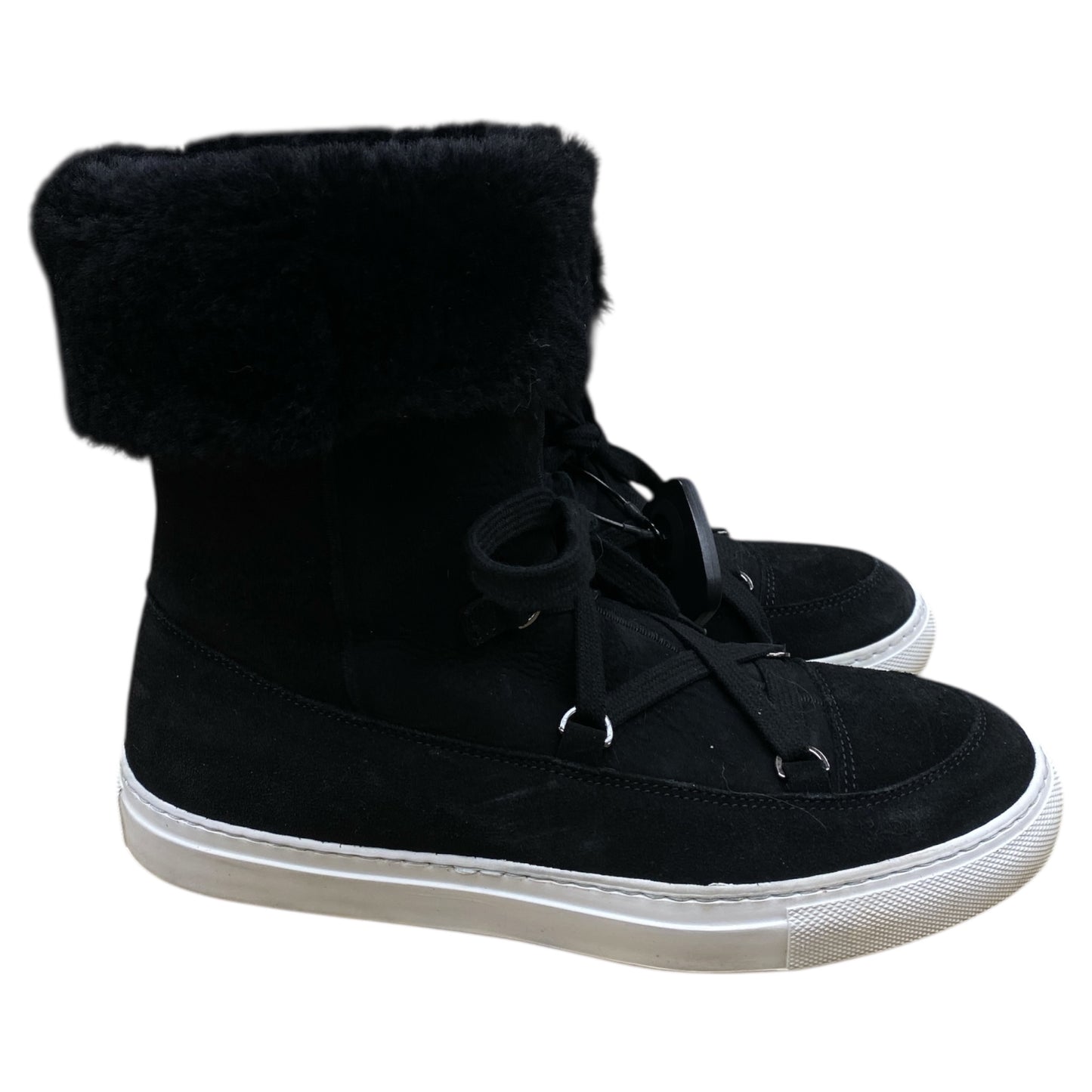 Boots Ankle Flats By Aquatalia In Black, Size:8