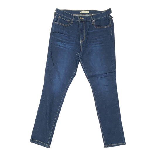Jeans Skinny By Levis In Blue, Size:18