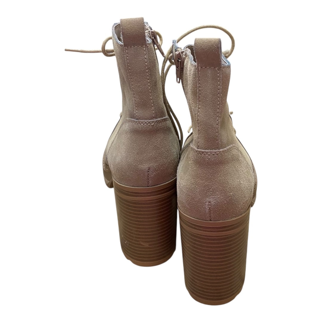 Boots Ankle Heels By Steve Madden In Brown, Size:10