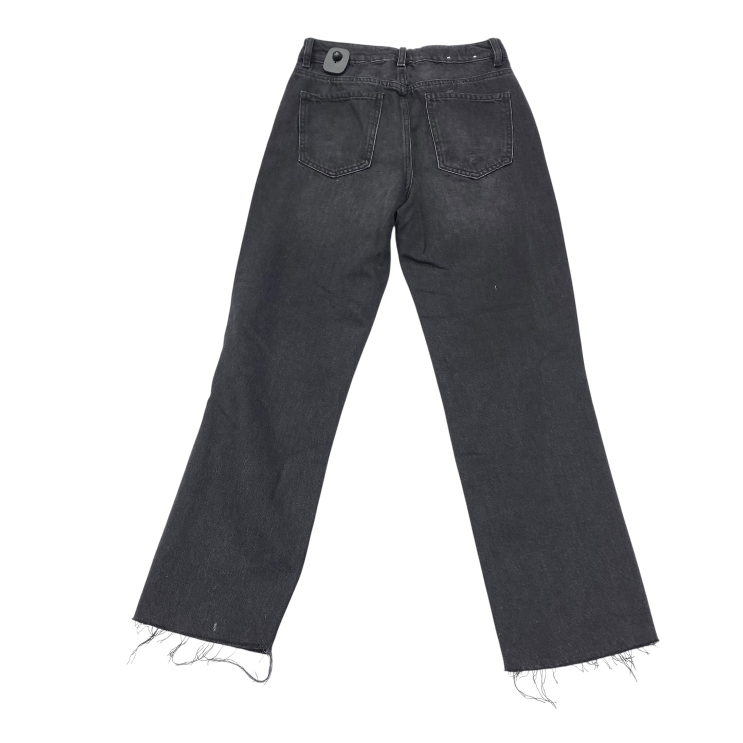 Jeans Straight By Garage In Black Denim, Size:2