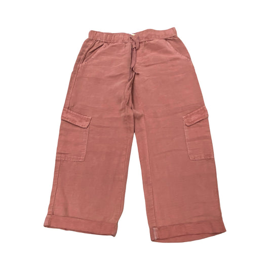 Pants Linen By C And C In Red, Size:S