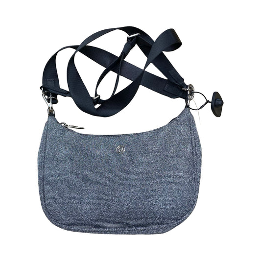 Handbag By Lululemon In Black & Silver, Size:Medium