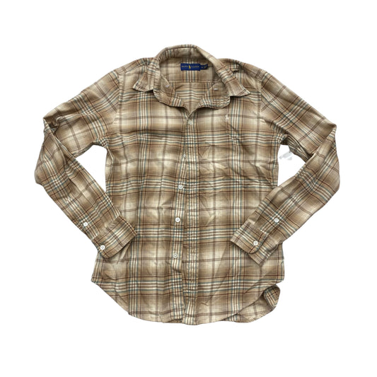 Top Ls By Ralph Lauren In Plaid Pattern, Size:M
