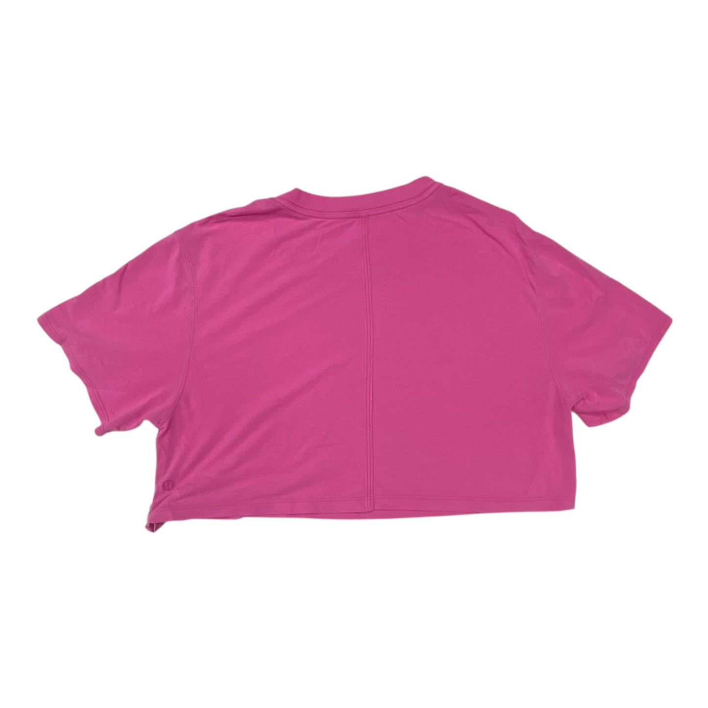 Athletic Top Ss By Lululemon In Pink, Size:S
