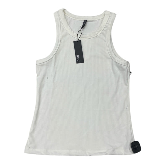 Top Sleeveless By Savvi In White, Size:L