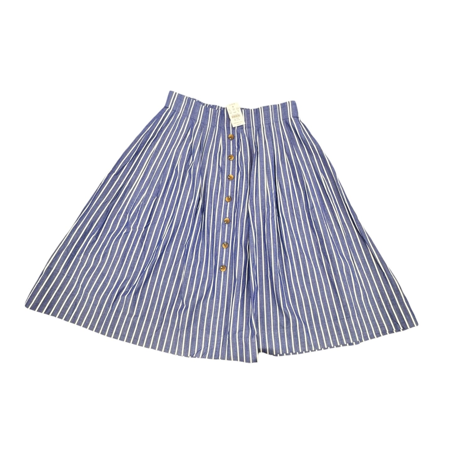 Skirt Midi By J. Crew In Striped Pattern, Size:S