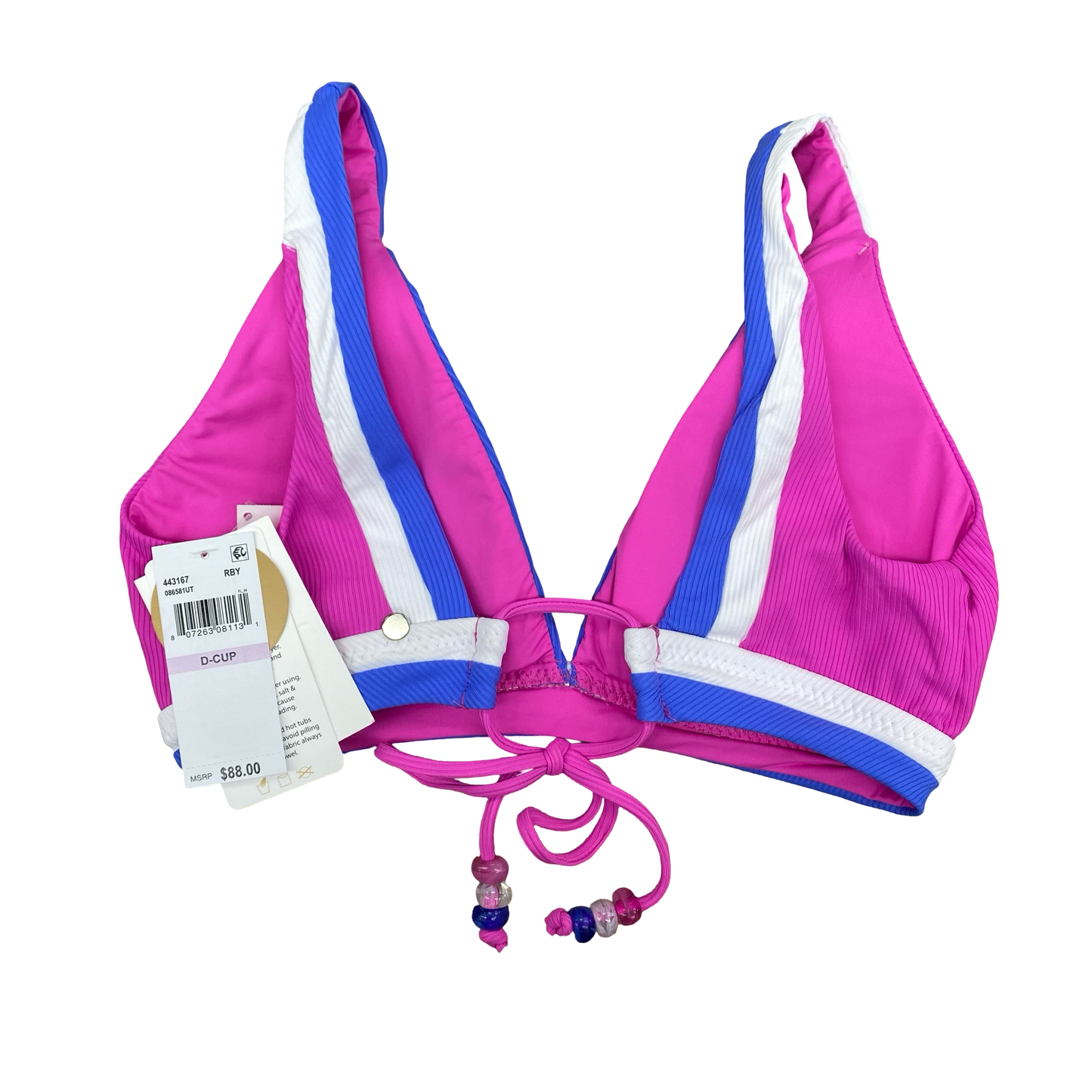 Swimsuit Top By Becca In Pink, Size:Xl/ Pieces sold separately
