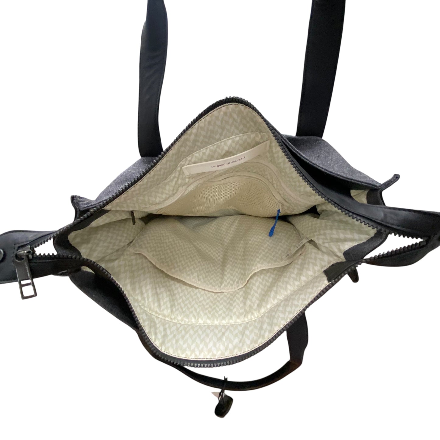 Handbag By Lululemon In Black & Grey, Size:Large