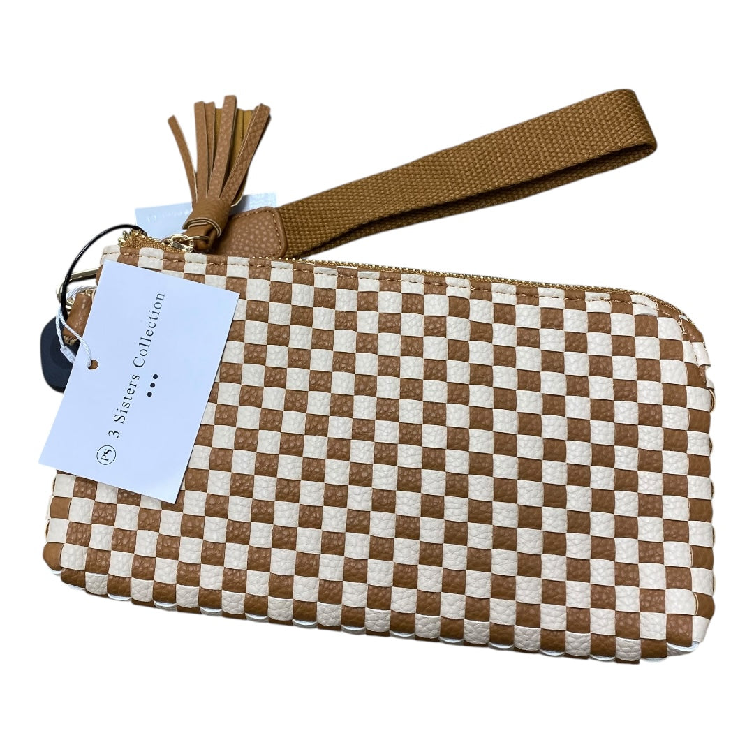 Wristlet By Cmc In Brown & Cream, Size:Small