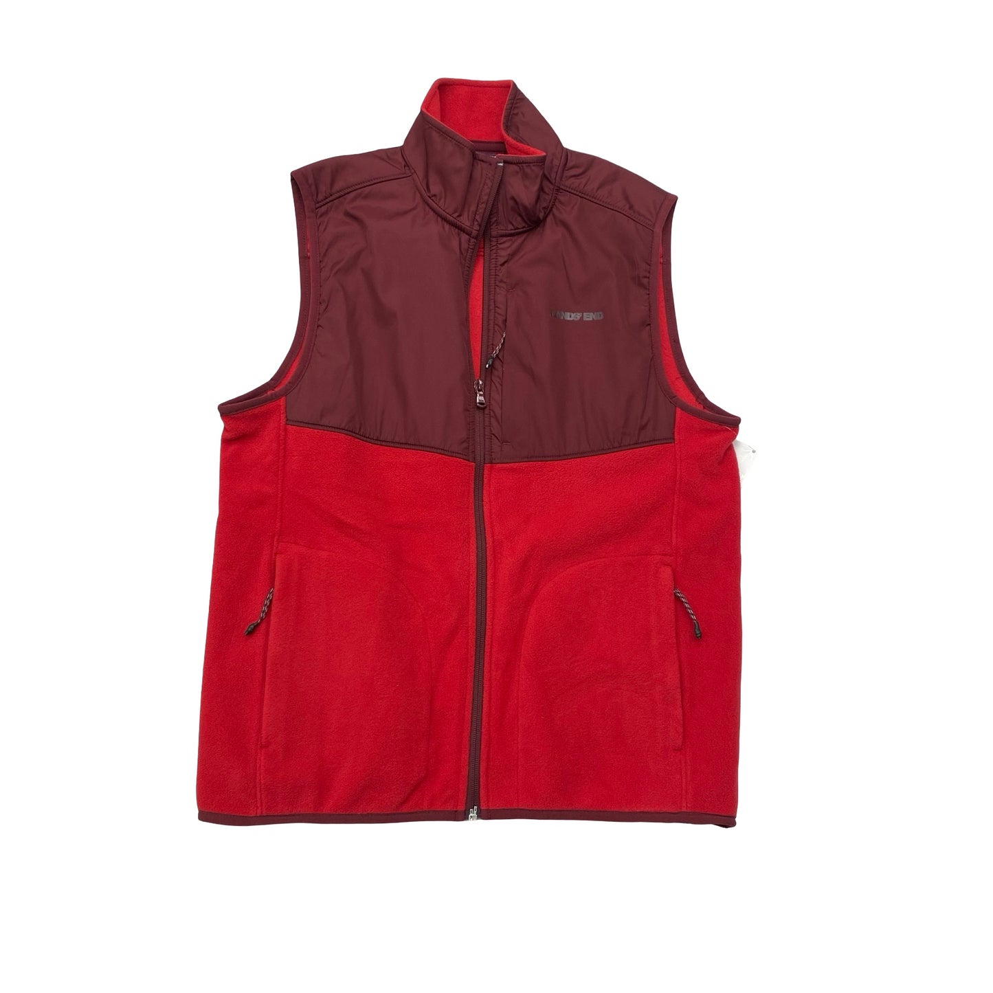 Vest Fleece By Lands End In Red, Size:S
