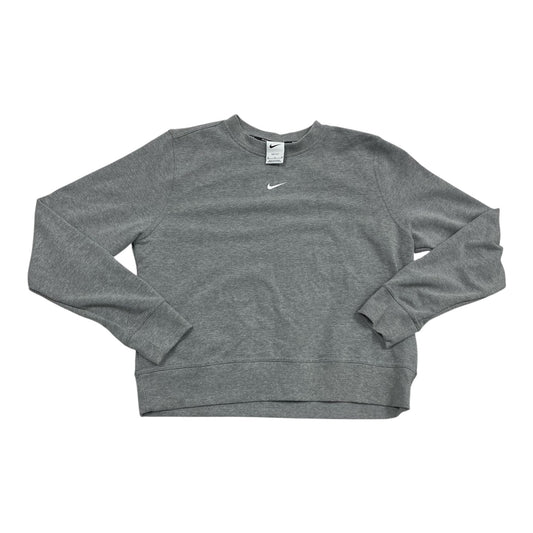 Athletic Sweatshirt Crewneck By Nike Apparel In Grey, Size:M