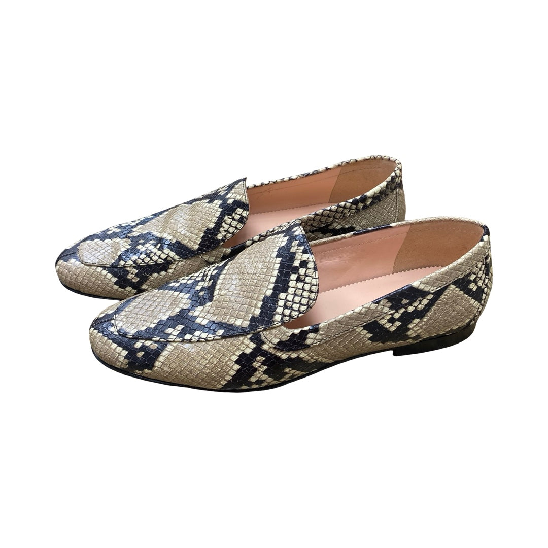 Shoes Flats By J. Crew In Snakeskin Print, Size:7