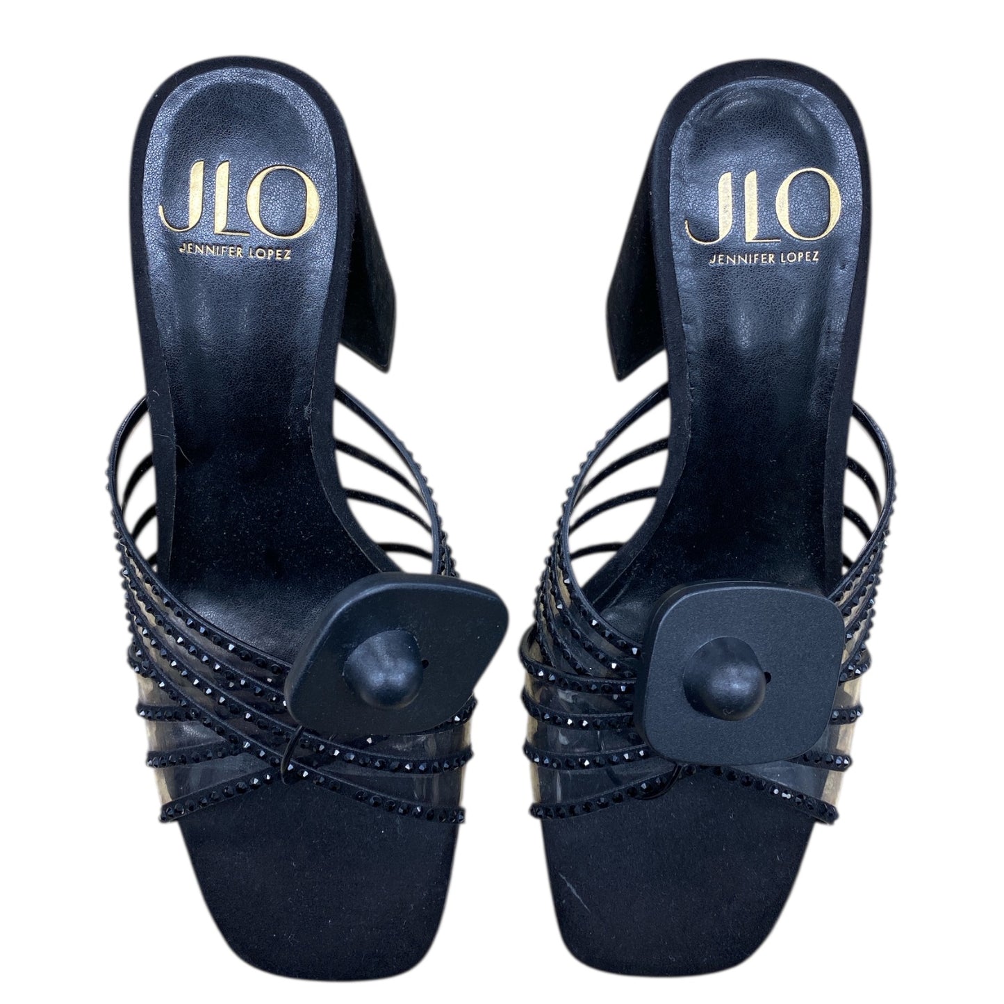 Sandals Heels Block By Cmc In Black, Size:6