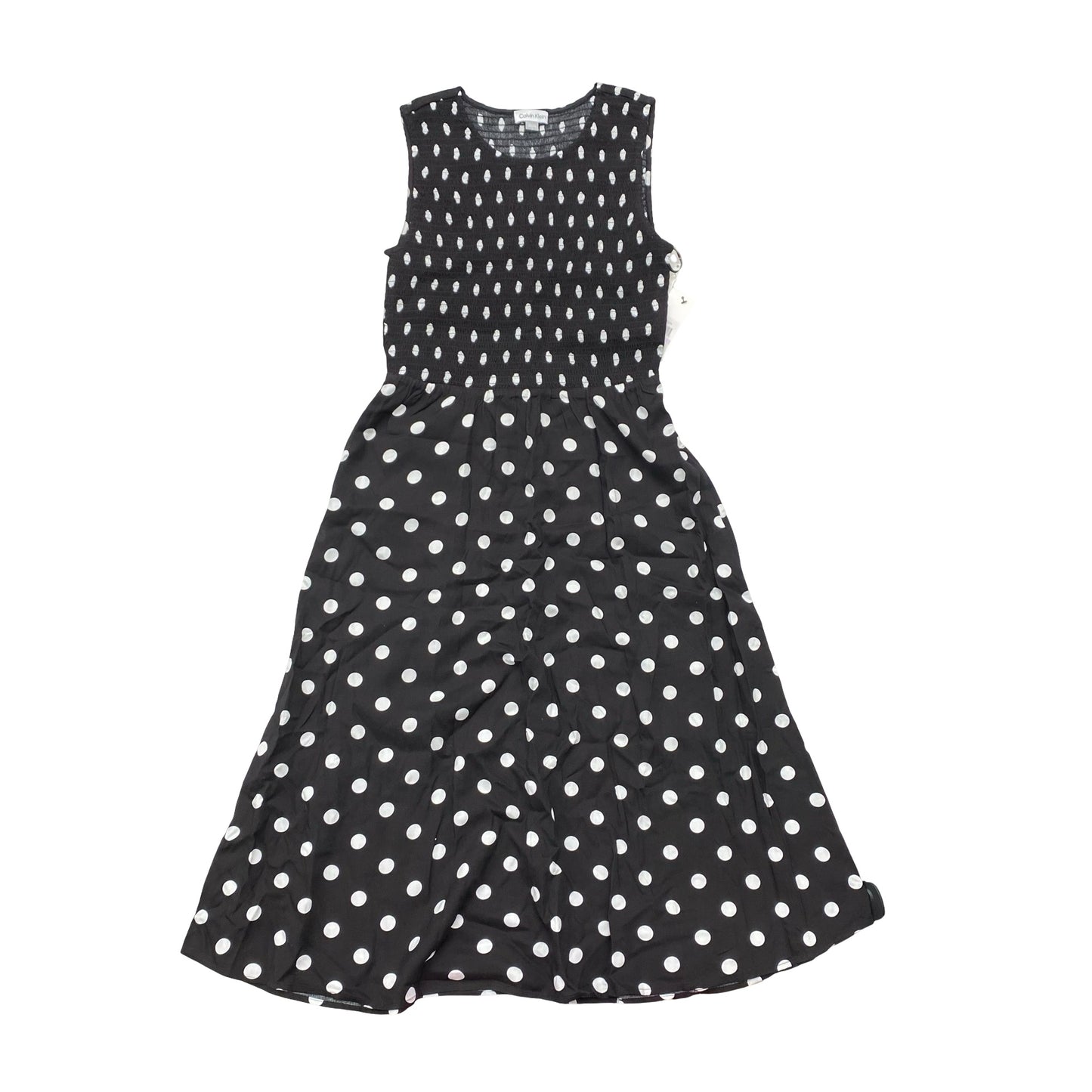 Dress Casual Maxi By Calvin Klein In Polkadot Pattern, Size:6