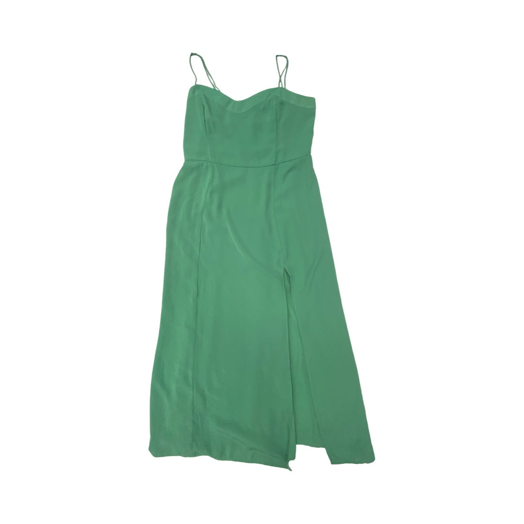 Dress Casual Midi By Abercrombie And Fitch In Green, Size:M