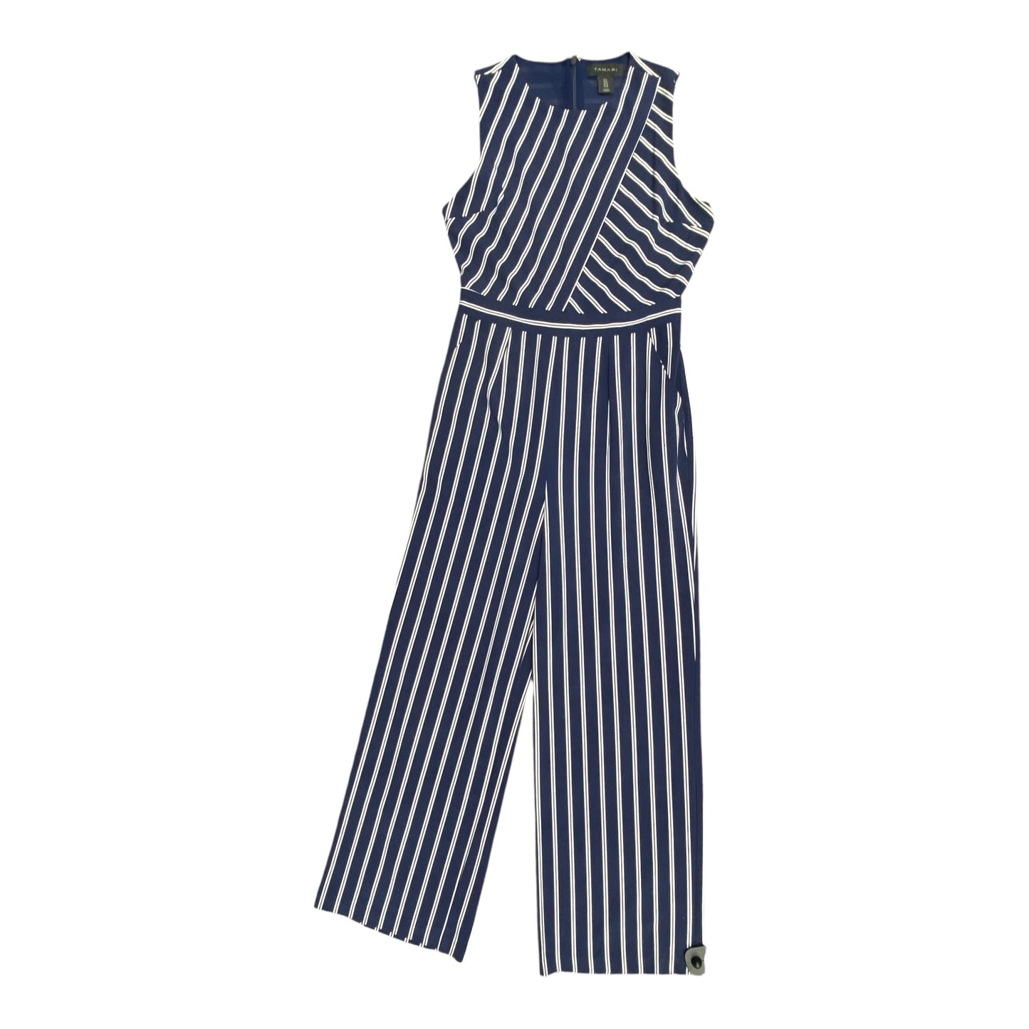 Jumpsuit By Tahari By Arthur Levine In Striped Pattern, Size:6