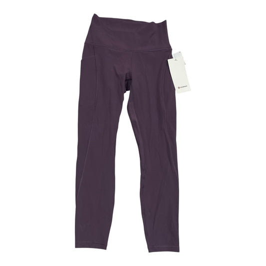 Athletic Leggings By Lululemon In Purple, Size:6