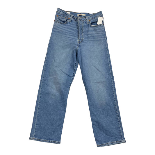Jeans Straight By Levis In Blue Denim, Size:8
