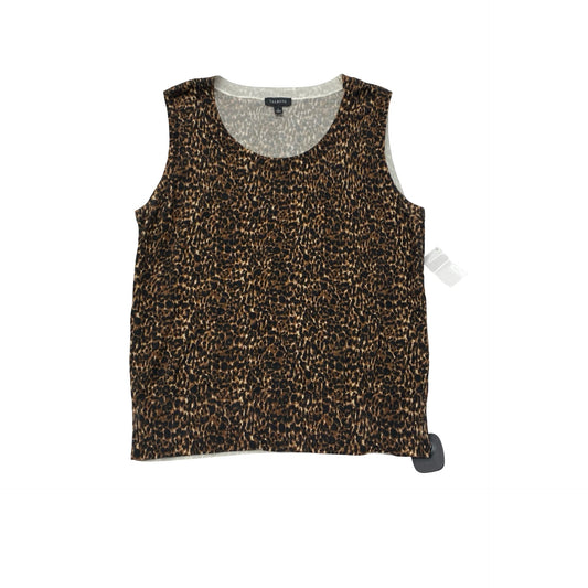 Top Sleeveless By Talbots In Animal Print, Size:S