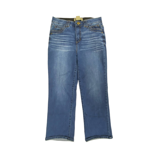 Jeans Straight By Democracy In Blue Denim, Size:6