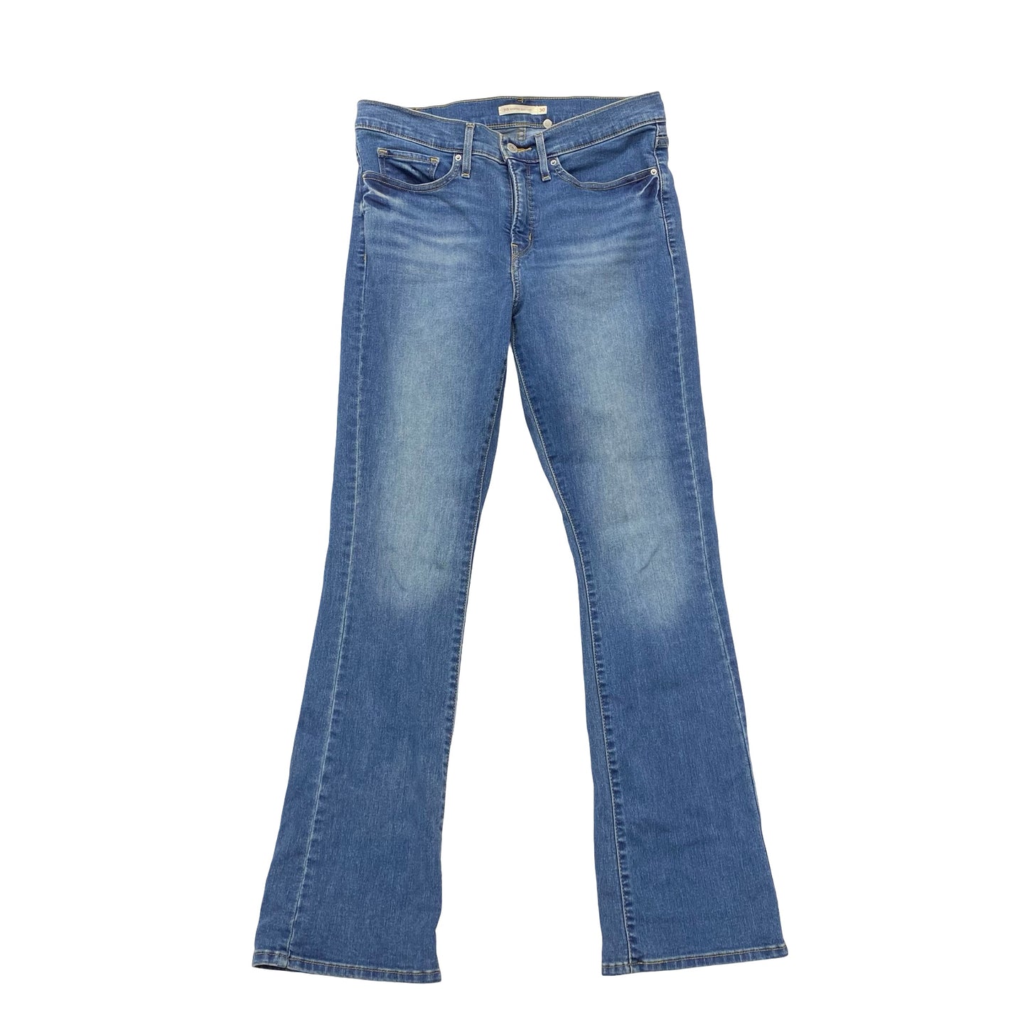 Jeans Boot Cut By Levis In Blue, Size:10