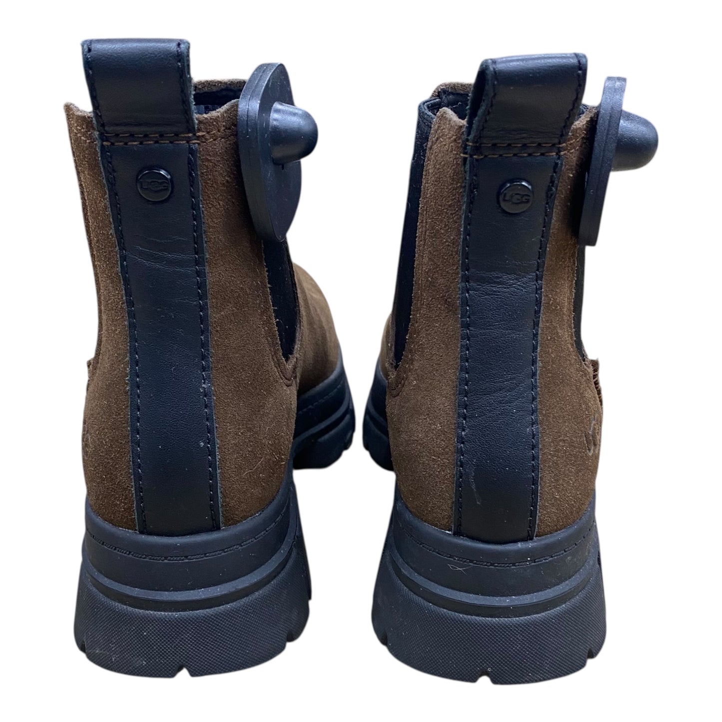 Boots Designer By Ugg In Black & Brown, Size:8.5