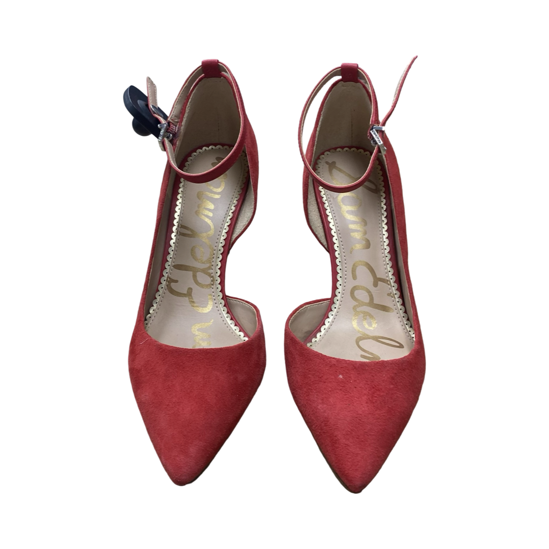 Shoes Heels Stiletto By Sam Edelman In Red, Size:5.5