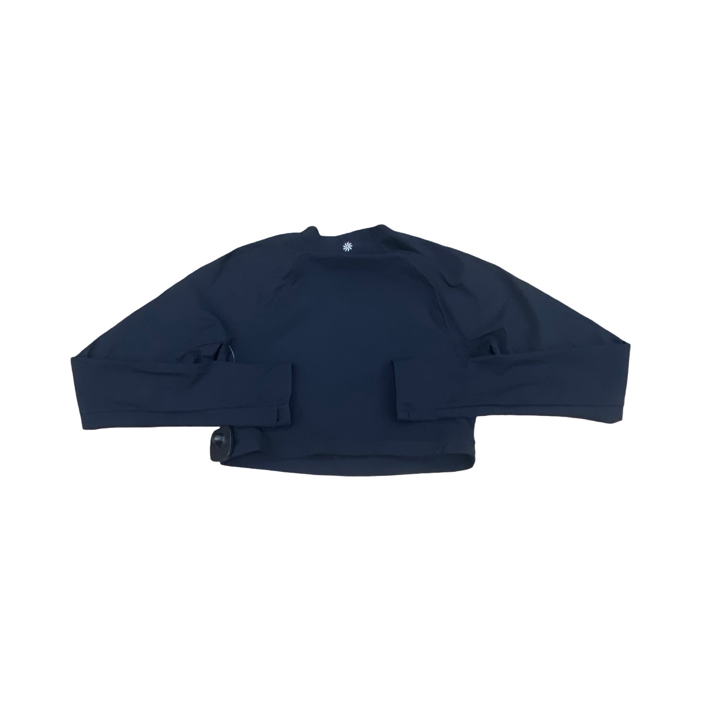 Athletic Top Ls Collar By Athleta In Black, Size:M