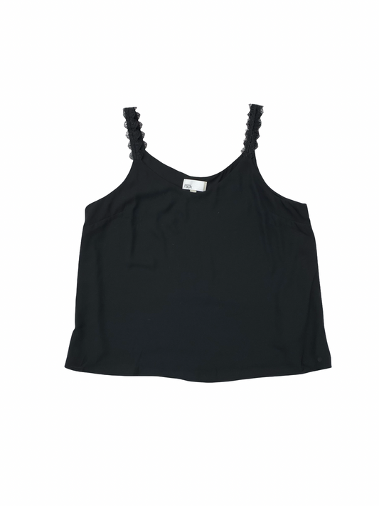Top Sleeveless By Nordstrom In Black, Size:Xl