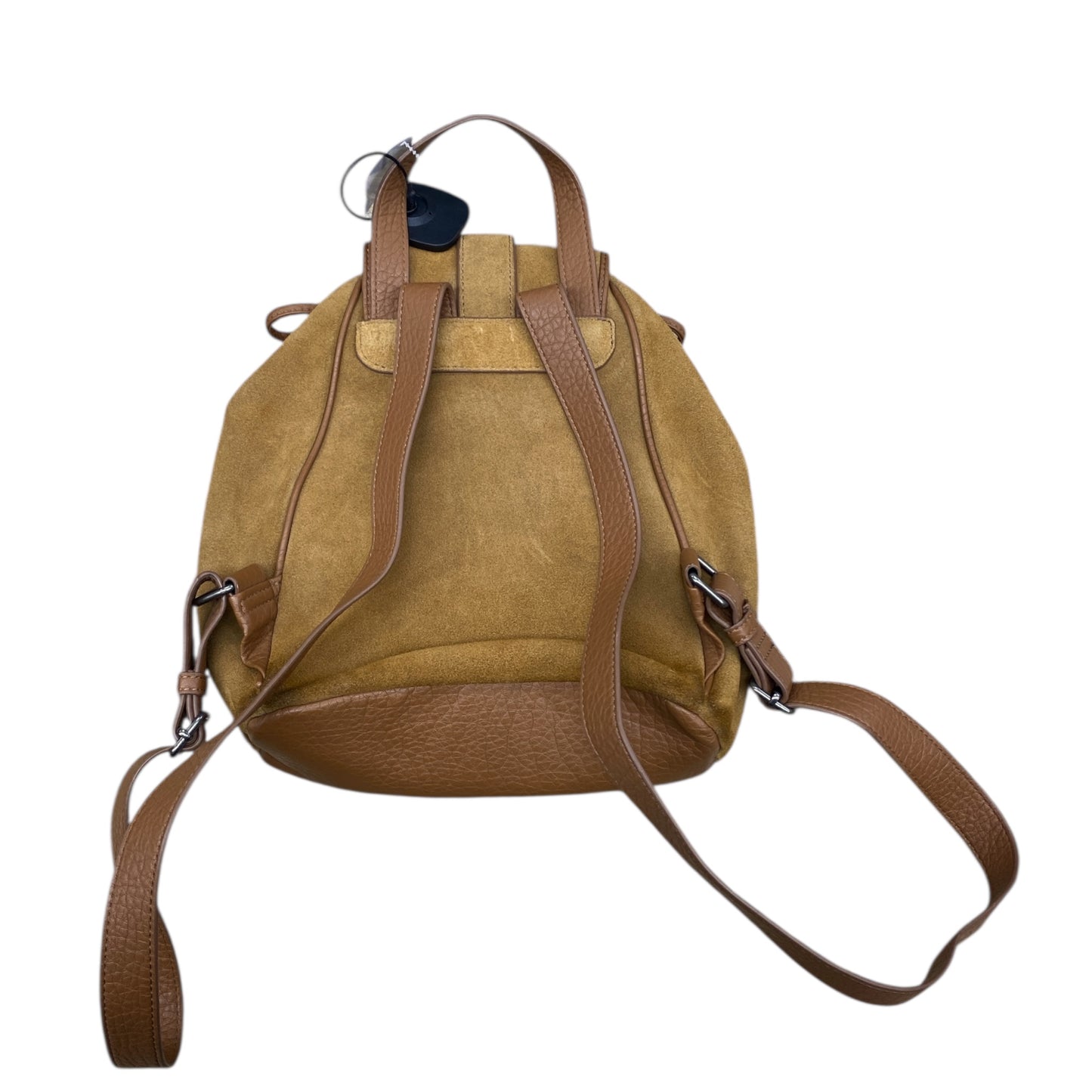 Backpack Leather By Clothes Mentor In Brown, Size:Medium