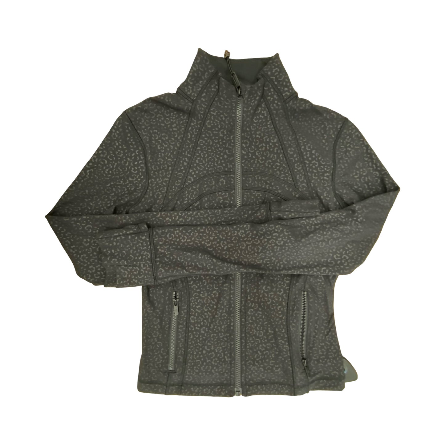 Athletic Jacket By Lululemon In Black, Size:6