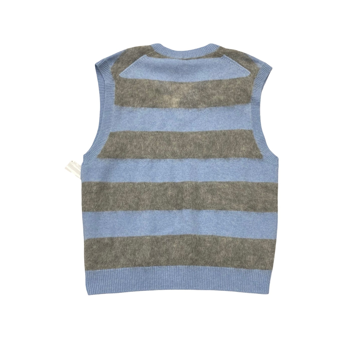Vest Designer By Coach In Blue & Grey, Size:L