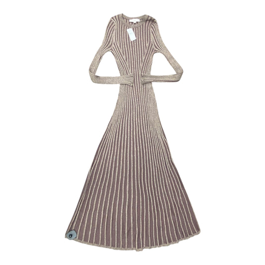 Dress Sweater By Loft In Gold & Purple, Size:S