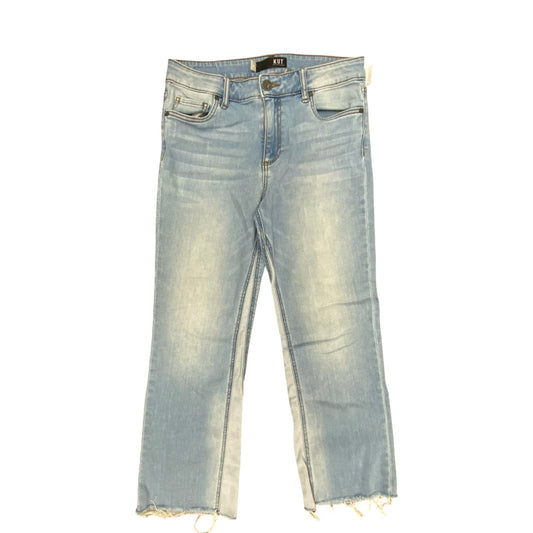 Jeans Flared By Kut In Blue Denim, Size:6