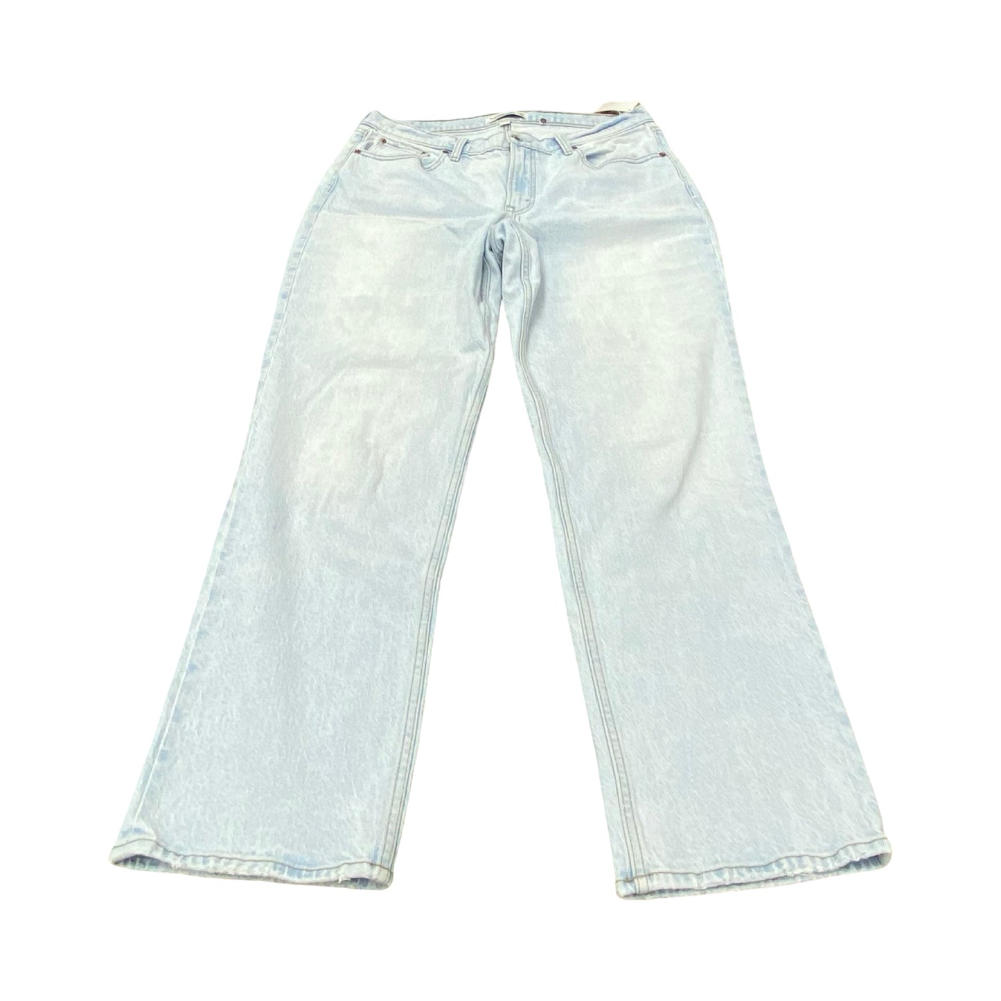Jeans Straight By Abercrombie And Fitch In Blue, Size:12