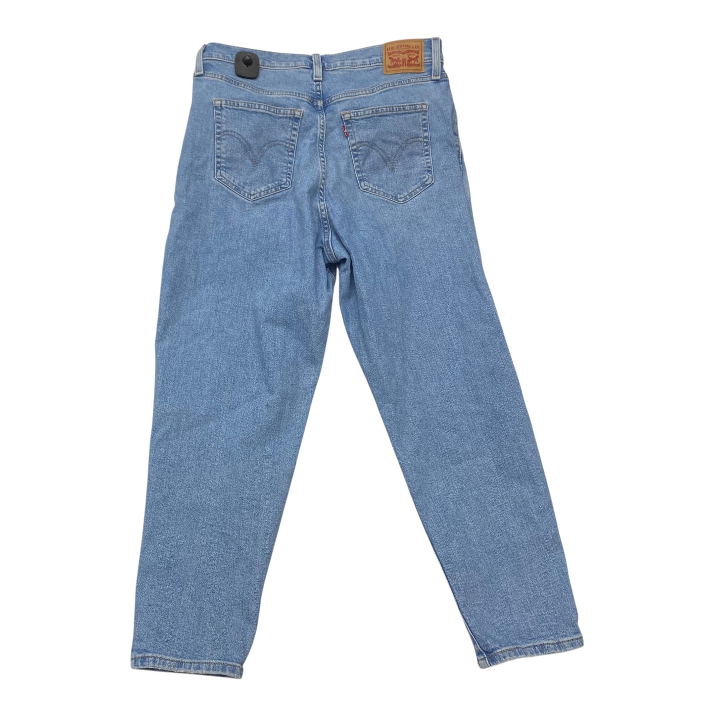 Jeans Straight By Levis In Blue Denim, Size:14