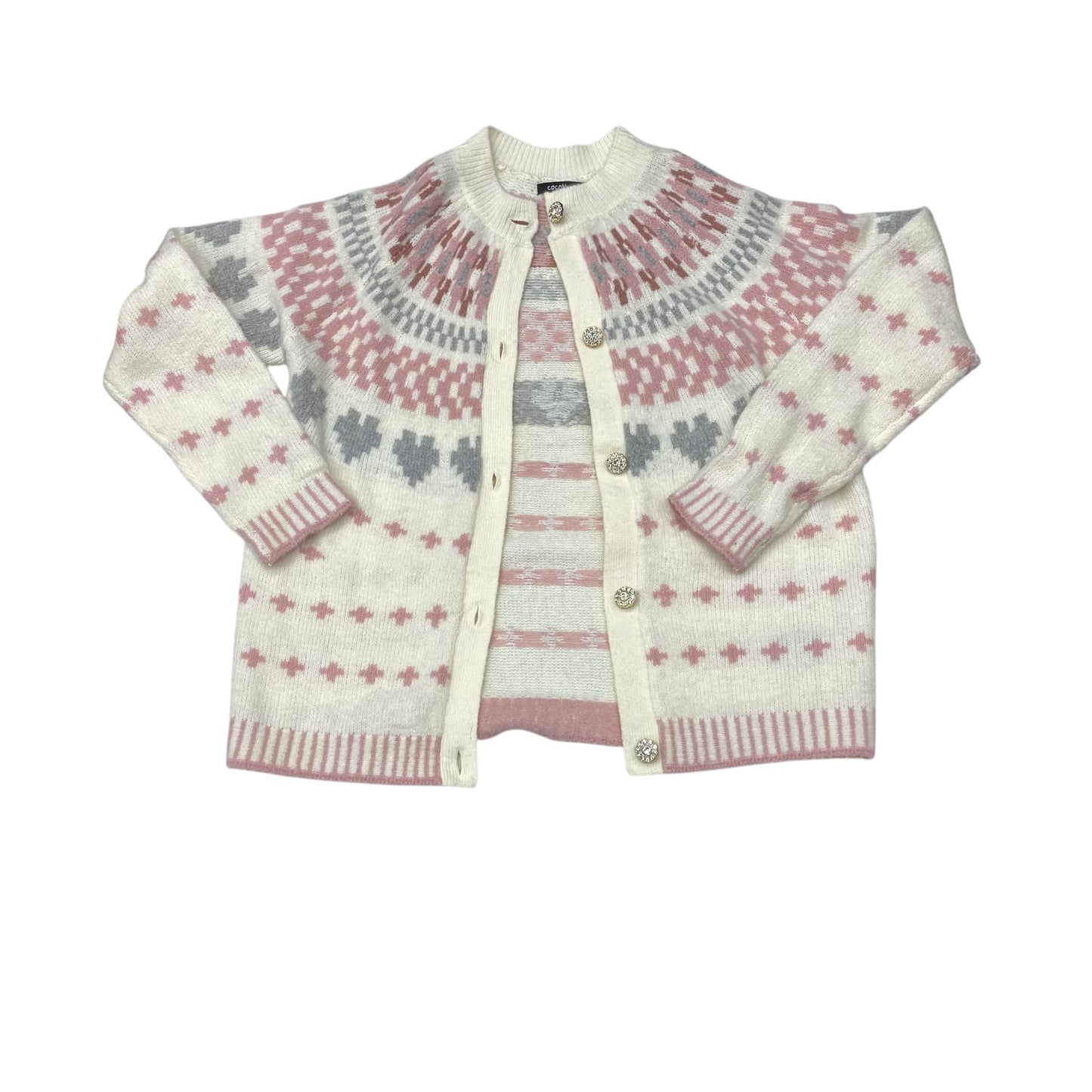 Sweater Cardigan By Cmc In Multi, Size:M