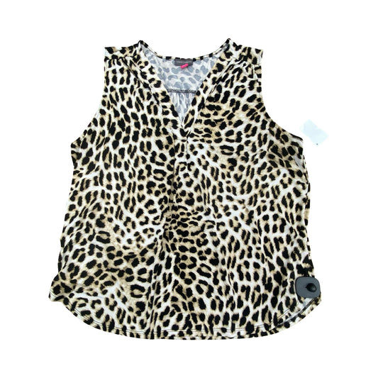 Top Sleeveless By Vince Camuto In Animal Print, Size:L