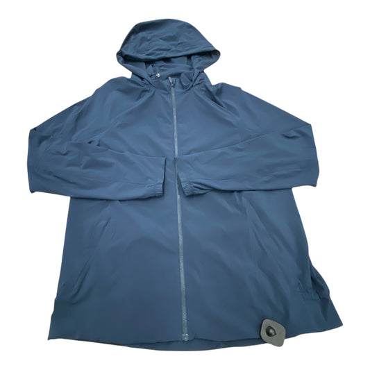 Athletic Jacket By Lululemon In Navy, Size:10