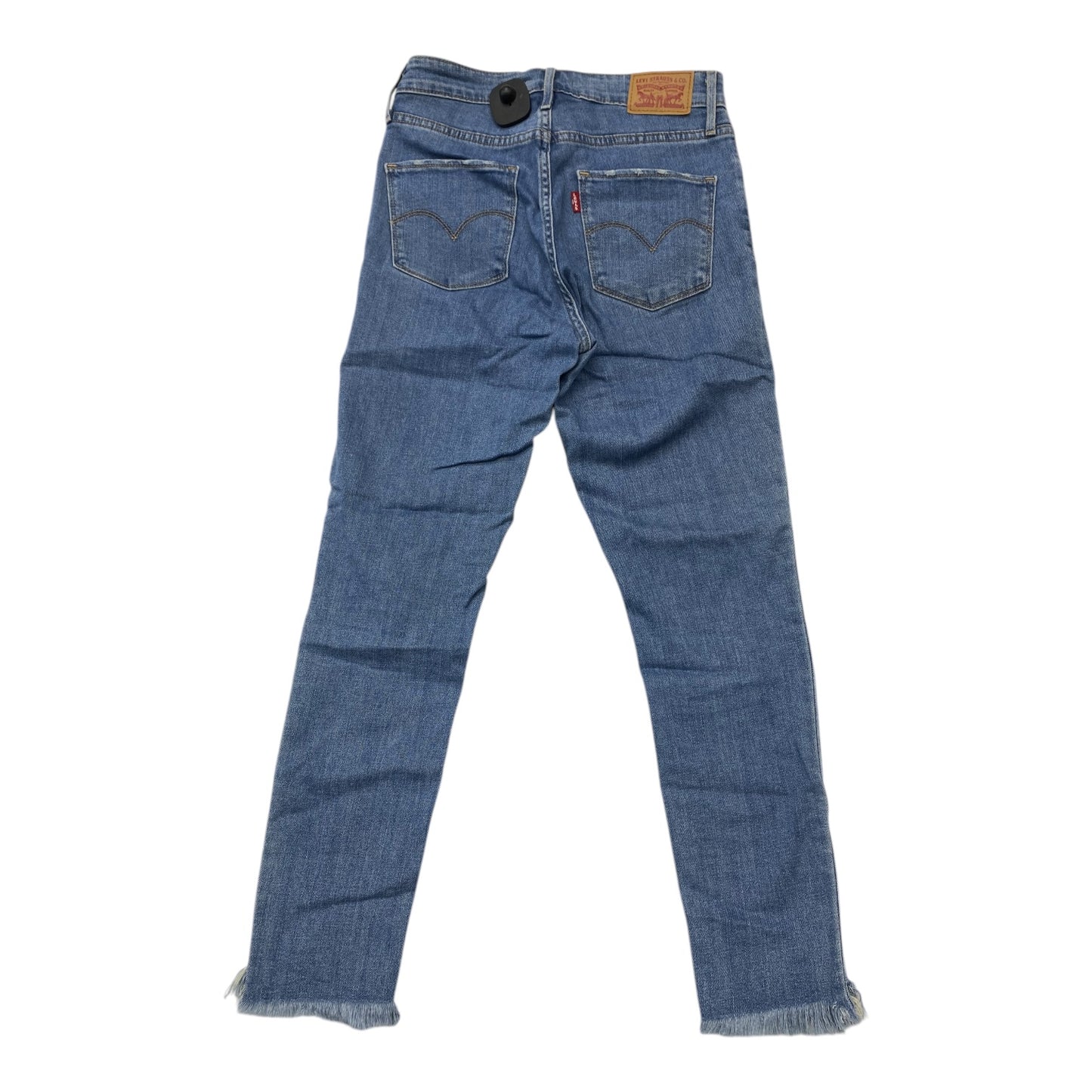 Jeans Skinny By Levis In Blue Denim, Size:4