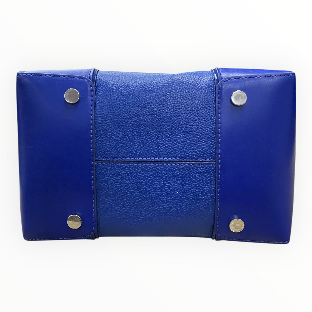 Handbag Designer By Michael Kors In Blue, Size: Medium
