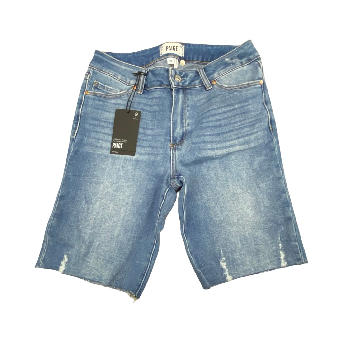 Shorts By Paige In Blue Denim, Size:4